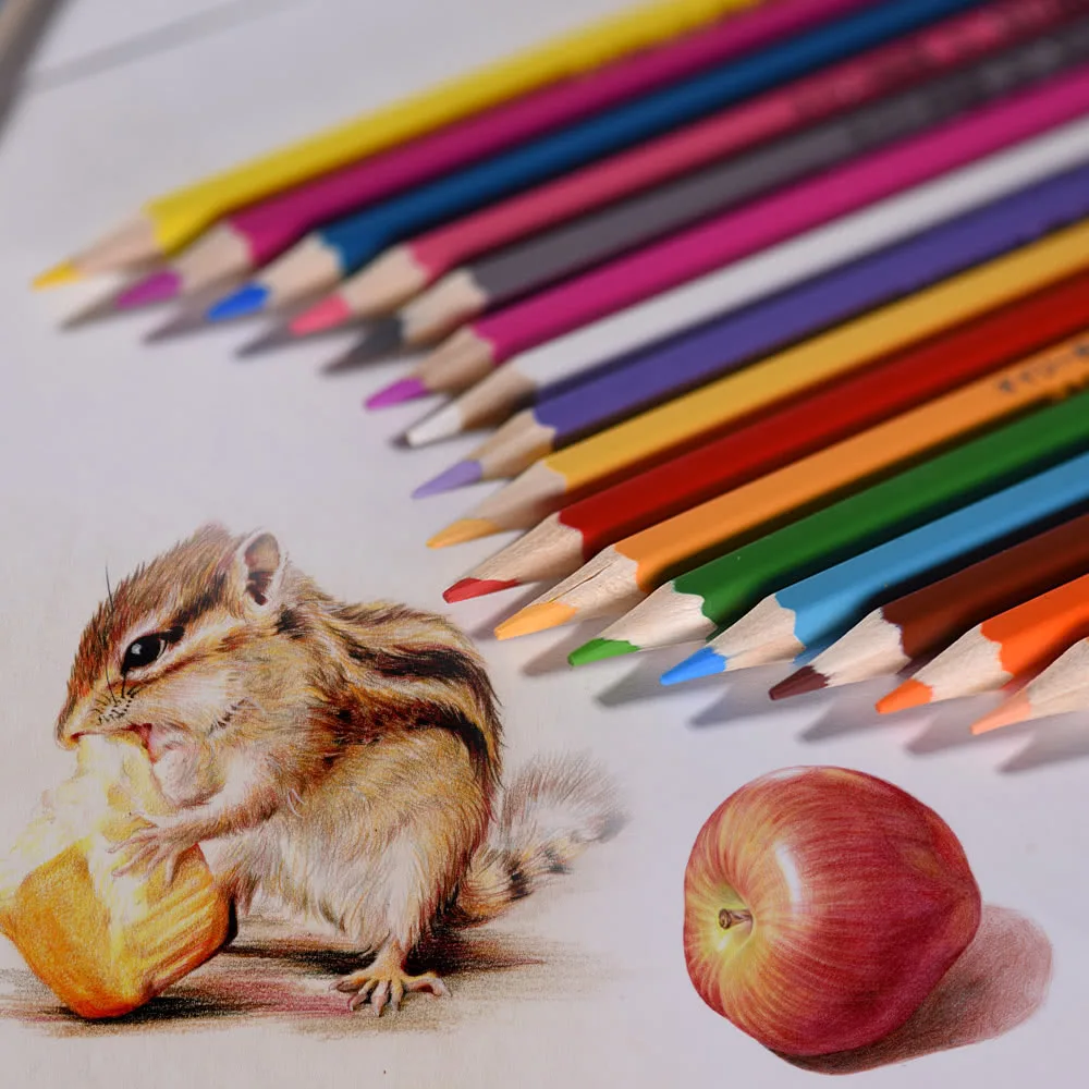 72 цвета Изобразительное искусство Рисование маслом основа цветные карандаши