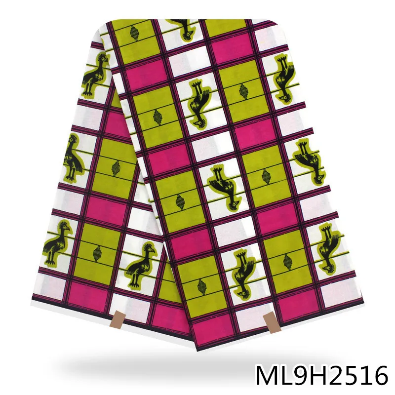 

LIULANZHI Prints african cotton wax fabrics 6 yards high quality dress material printing wax 2020 ML9H2495-2521