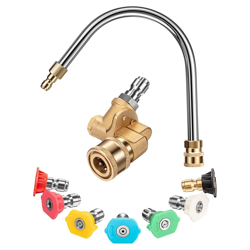 Набор насадок для мойки высокого давления Поворотный адаптер быстрого разъема