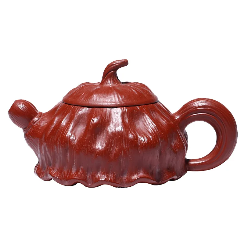 

Origin raw ore Dahongpao lotus pot Handmade Flower goods general merchandise purple clay pot