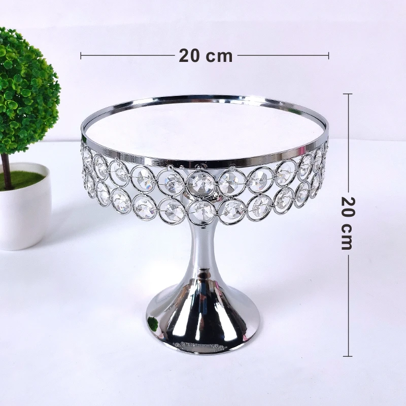 Новый европейский стиль хрустальный поднос подставка для торта Золотая