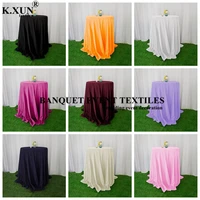 120 round poly cocktail tablecloth banquet wedding table cover event party decoration