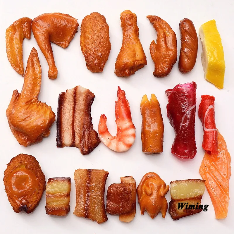 Имитация еды украшение для ресторана искусственные куриные ножки крылья колбасы