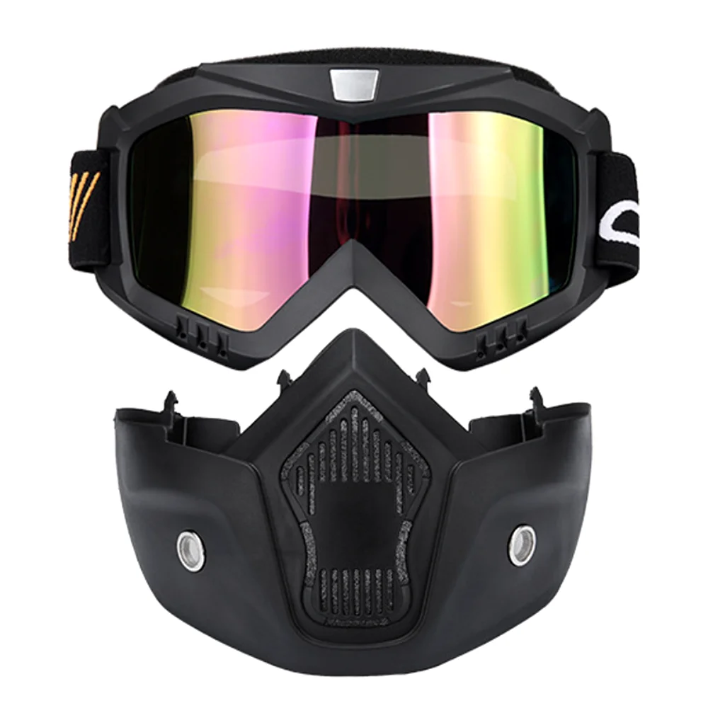 Модульная маска со съемными очками и фильтром для рта идеально подходит