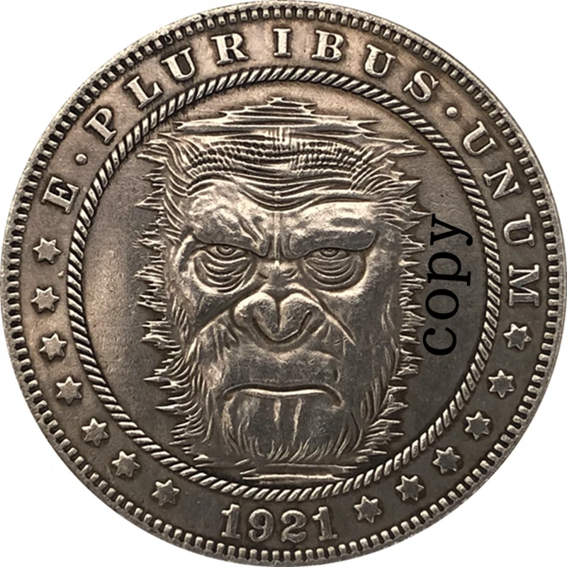 

Hobo Nickel 1921-D USA Morgan Dollar COIN COPY Type 120
