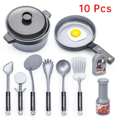 9 Pcs Новинка, 1 набор, игрушка для ролевых игр, Детская микроволновая печь, Детская кухонная игрушка, игрушечный чайник, Малая бытовая техника, игрушка для приготовления пищи, D151 - Цвет: 9 Pcs