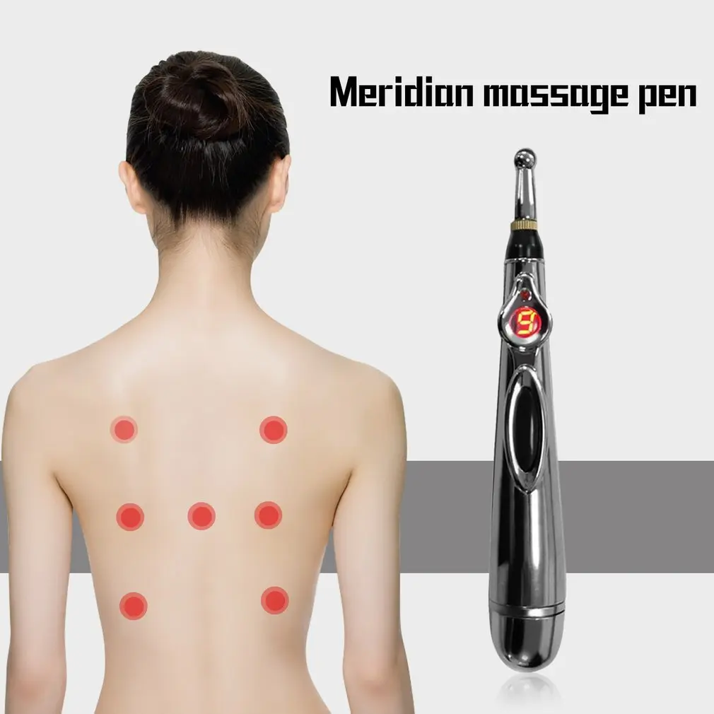 Electric Acupuncture Point Massage Pen Pain Relief Laser Therapy Electronic Meridian Energy Body Head Back Neck Leg Massager |