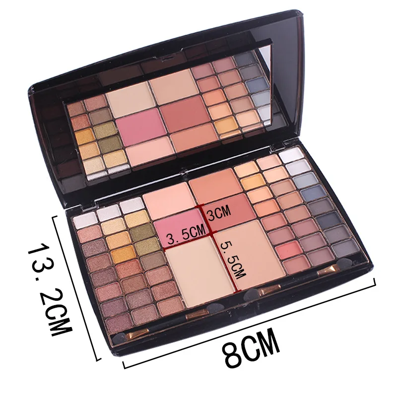 MISS ROSE тени для век дисковые Румяна компактная пудра коробка макияжа цветная