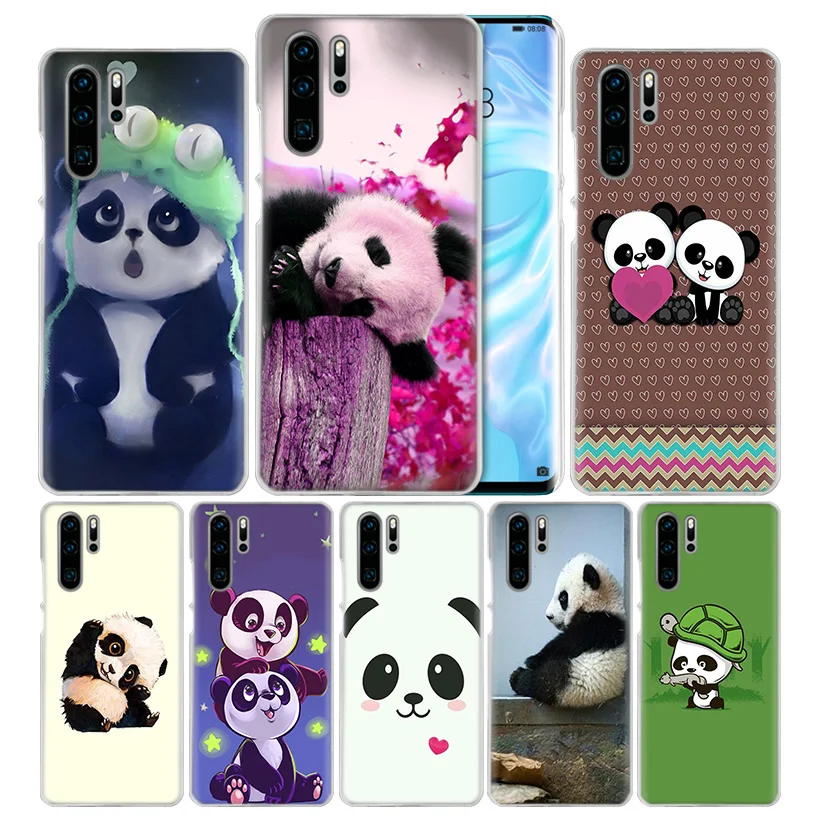 Чехол для huawei Honor P20 mate 20 10 P10 P9 P8 8X9 Lite P Smart+ Plus Nova 3i прозрачный чехол с милыми животными пандой