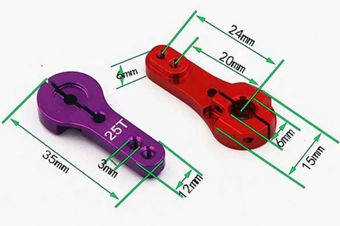 Groothandel 1 шт. 25T M3 Metalen RC сервопривод для Futaba Savox Xcore HL HSP HD Power MG995 MG996R E9001 Прямая