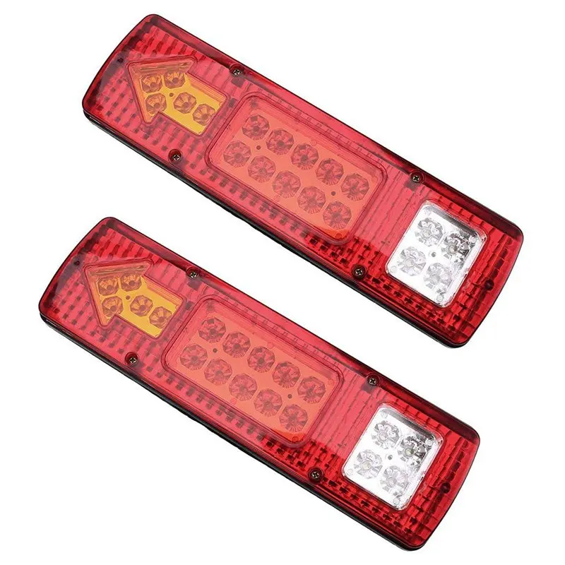 2x12V светодиодные задние фонари 19 Led 5 функций задний индикатор Лампа для трейлера