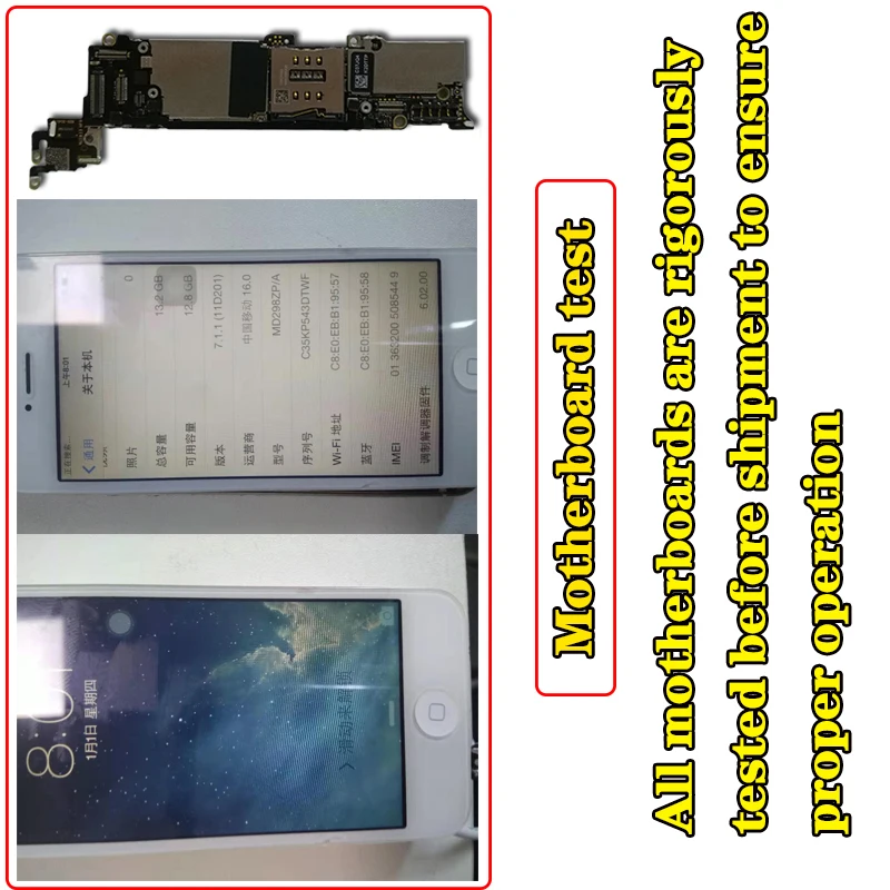 Бесплатный iCloud для iphone 5 материнская плата с полным чипом, оригинальная разблокированная материнская плата для iphone 5 с системой ОС, 16 ГБ 32 ГБ 64 ГБ