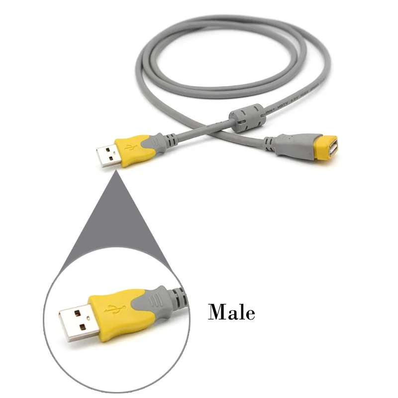 USB кабели для передачи данных 1 5 м штекер гнездо ПК клавиатуры принтера камеры