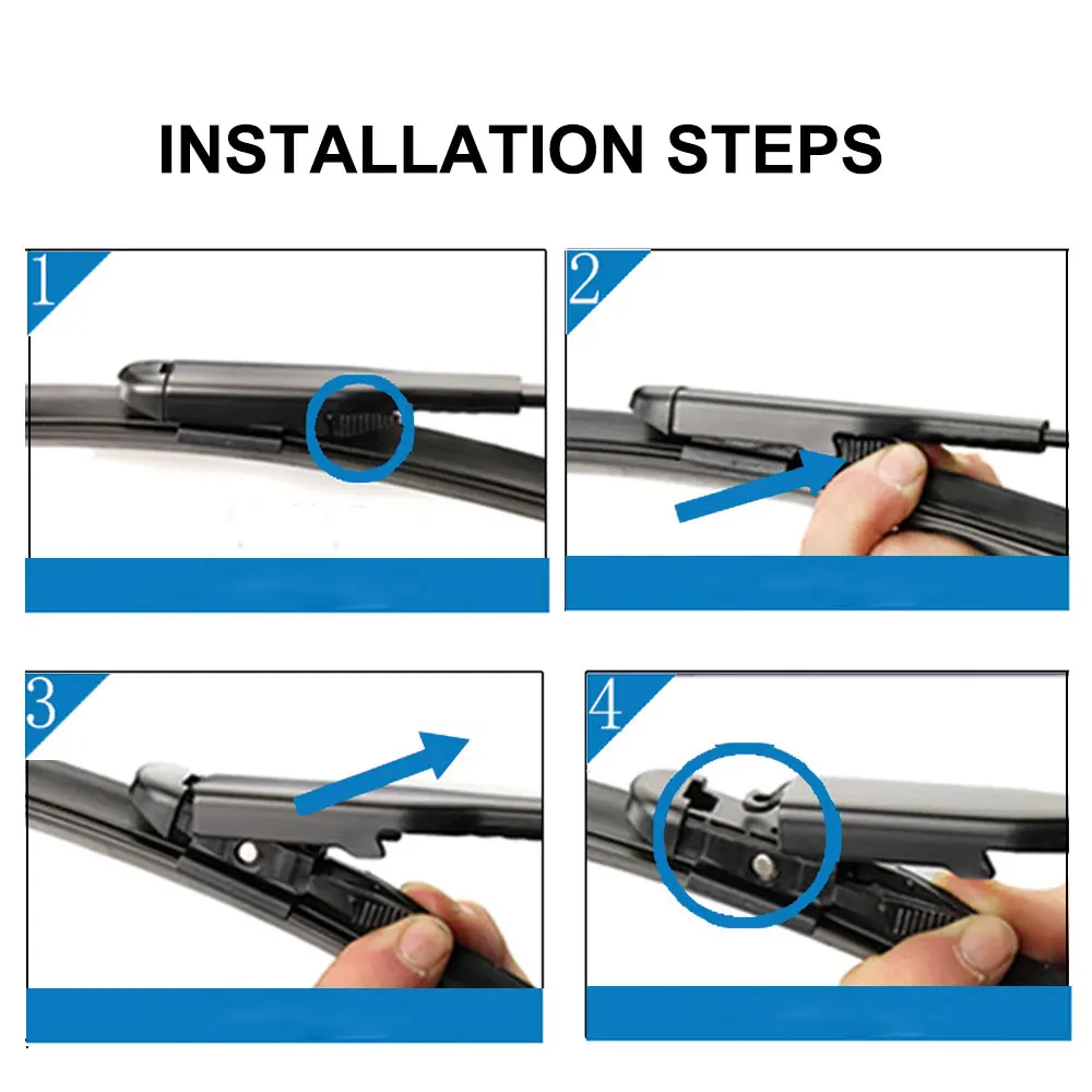 

For Renault Koleos Samsung QM5 2008 2009 2010 2011 2012 2013 2014 2015 2016 Accessories Car Windscreen Wiper Blades Brushes