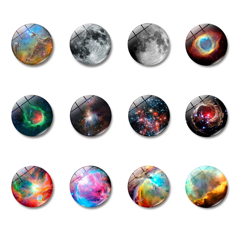 Магнит на холодильник Светящаяся туманность галактика солнечная система