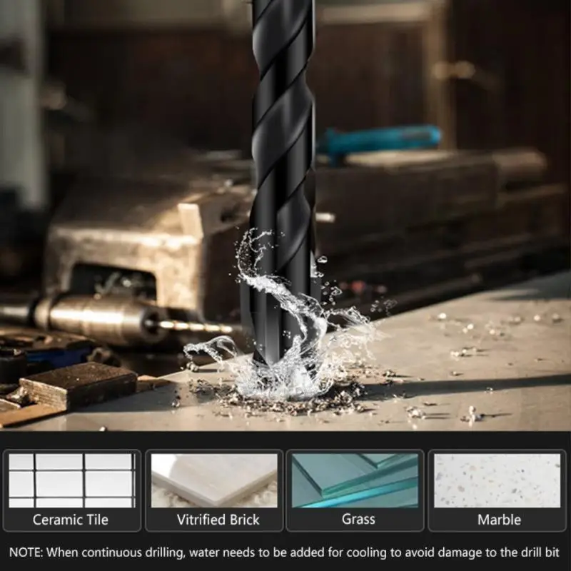 Набор сверл для плитки комплект из 3-12 мм с шестигранным хвостовиком открывания