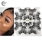 Накладные ресницы из искусственной норки для наращивания 3D, 5710 пар