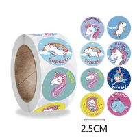 500pcs2 5cm roll diy childrens toy reward incentive sticker label office stationery decoration label sealing sticker