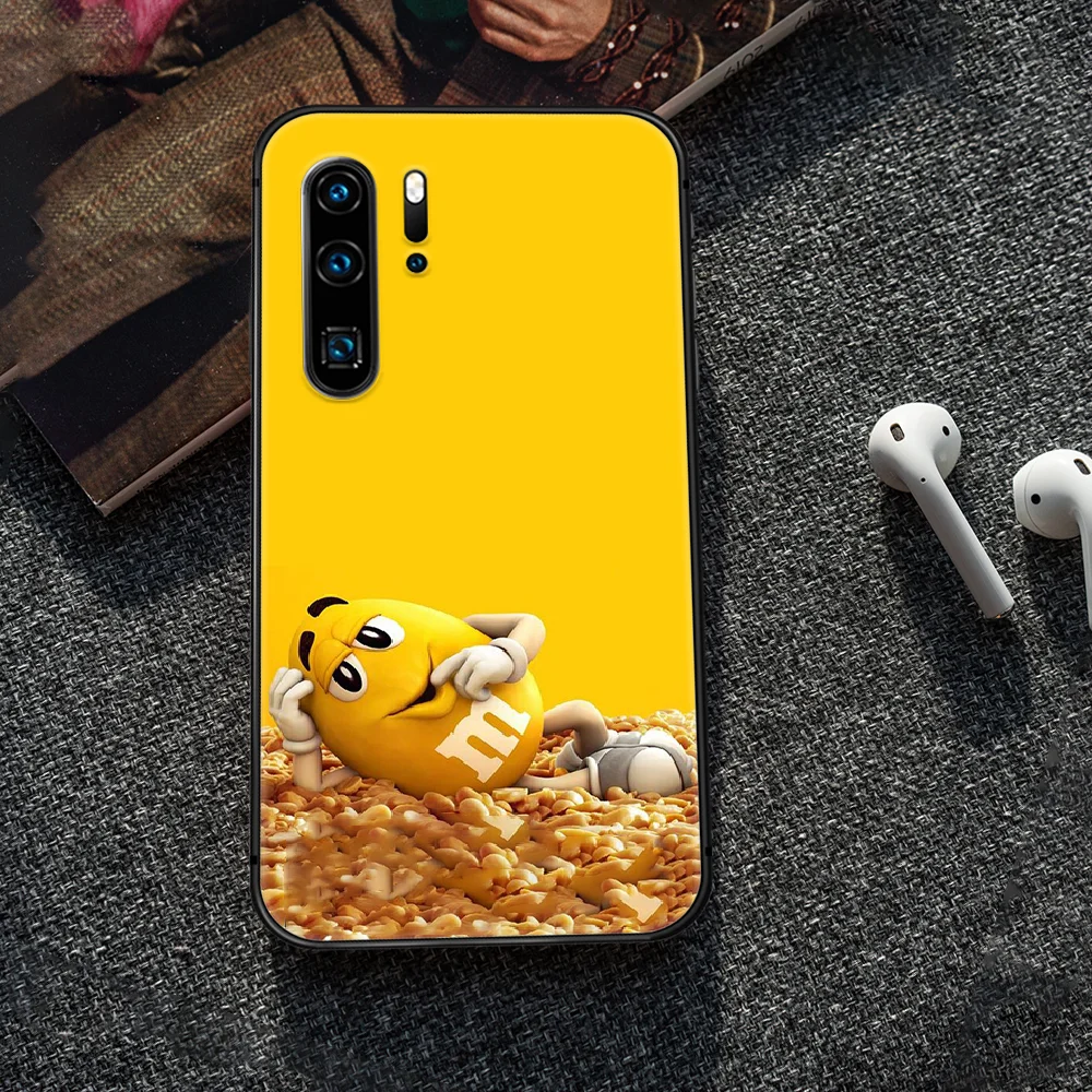 

M&M's Chocolate candy Phone Case For Huawei P Mate 10 20 30 40 Lite Pro smart Z 2019 nova 5t black Prime Luxury Funda Tpu