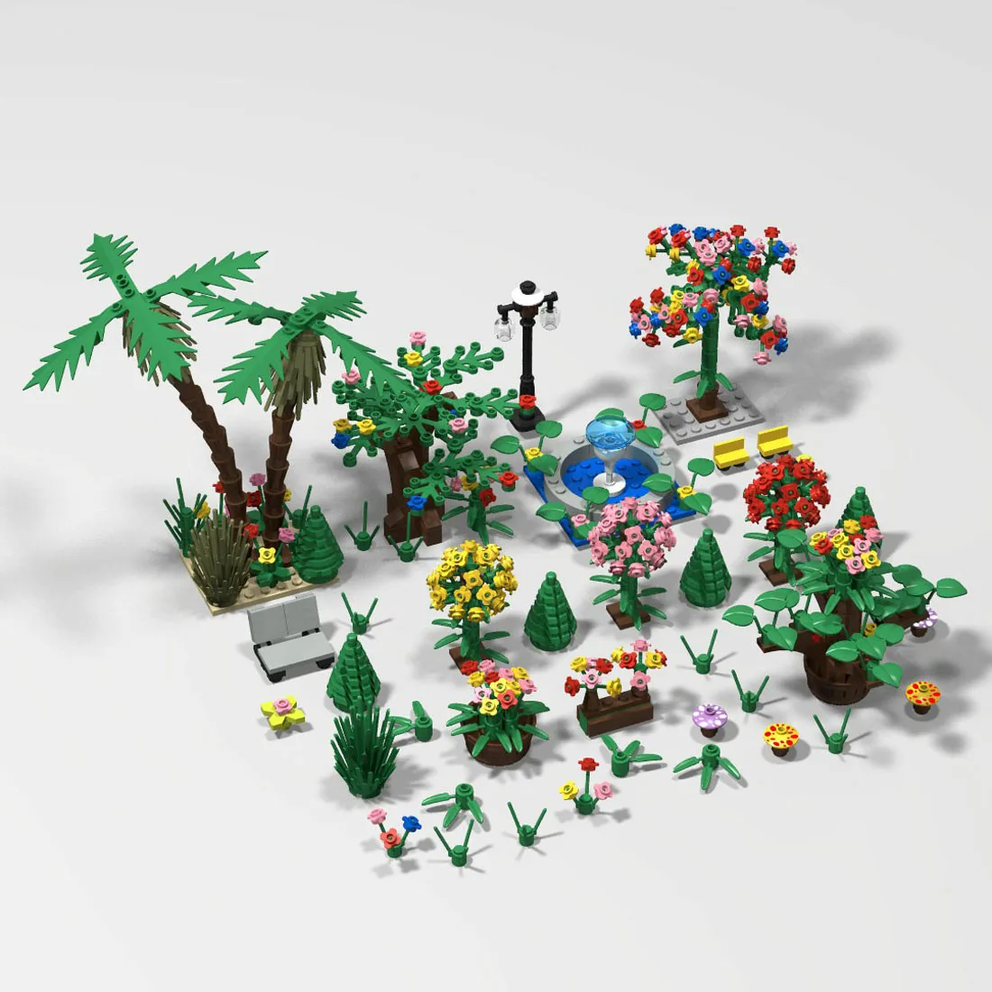 

503Pcs/491pcs DIY City Garden Scene Building Blocks Small Particle Building Kit Bricks Toys Block Educational Toy Kids Gifts