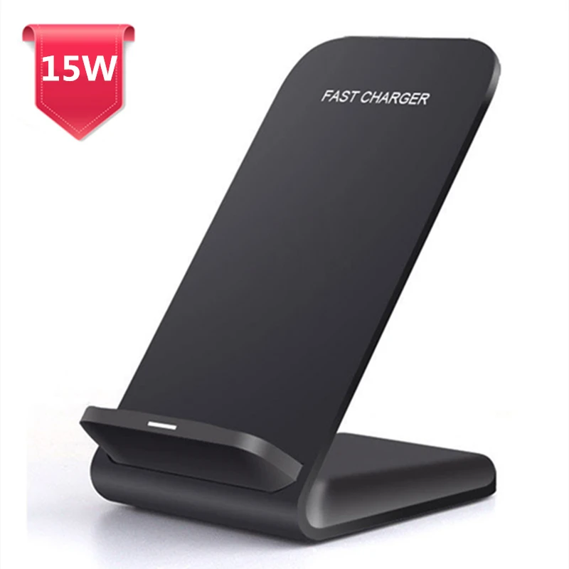 

15W 10W Qi Wireless Charger Stand For iPhone 12 Mini XS MAX XR 11Pro 8 Samsung S21 S20 S10 Fast Charging Station Phone Holder