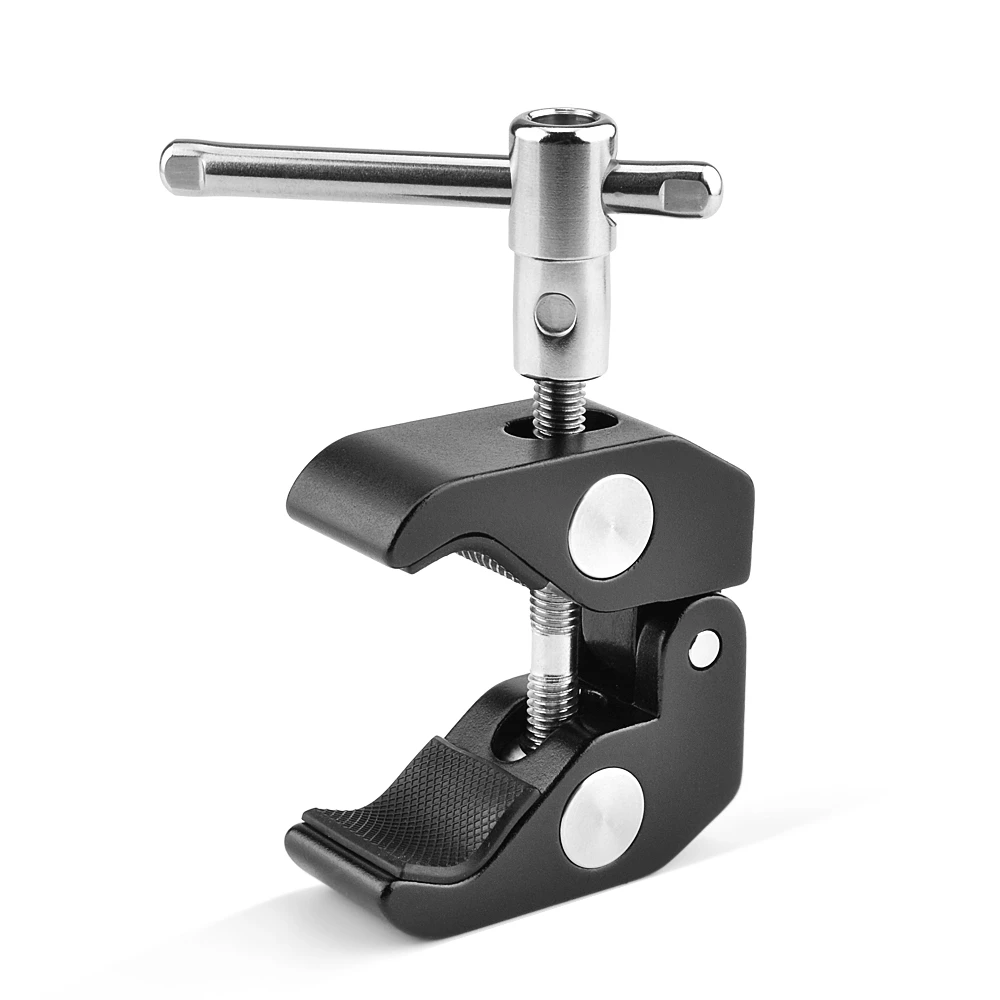 

Photography Super Clamp 1/4'' and 3/8'' Clip for DSLR Cameras Light Stand Rods Lights Umbrellas Hooks Shelves Cross Bars Tripods