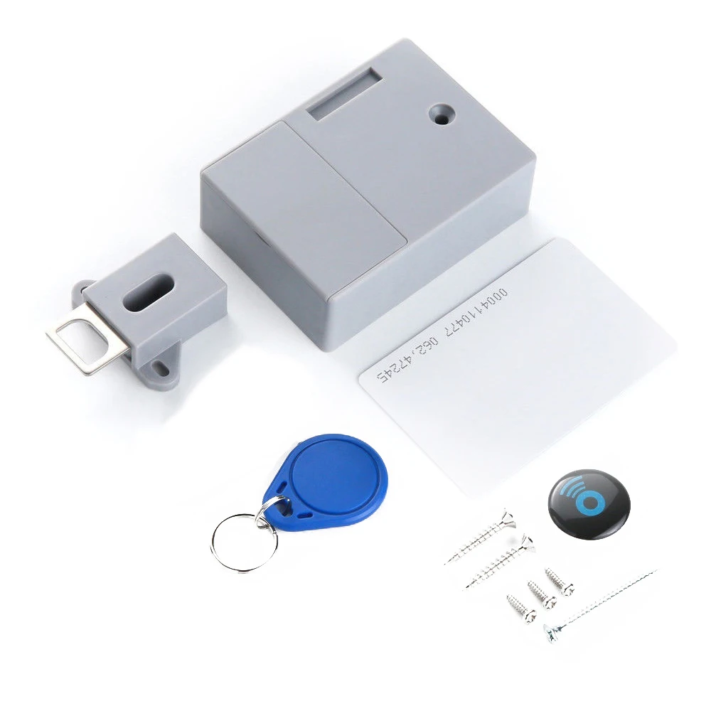 kit 2 Батарея RFID IC карта датчик ящика шкафа Интеллектуальный SmartLock DIY Невидимый Hidde цифровой замок без перфорации отверстия - Цвет: kit 2