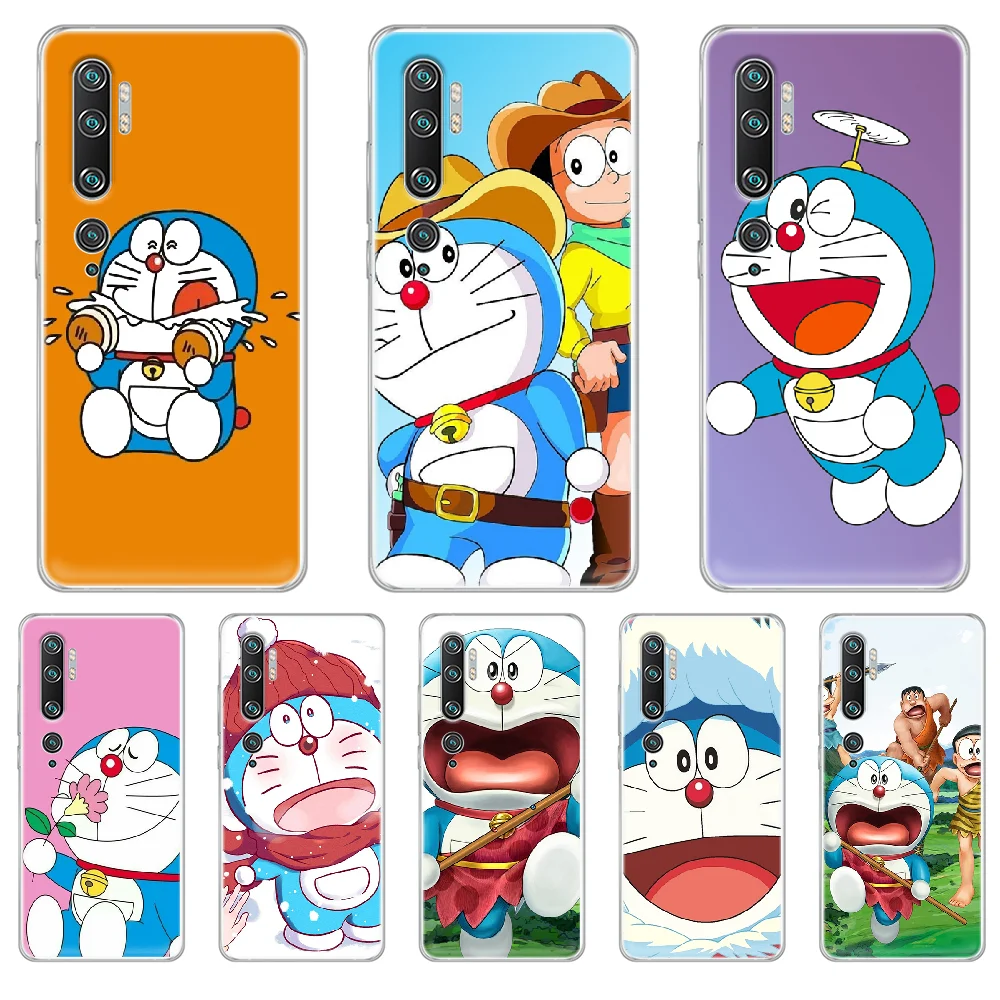 Японские Аниме Doraemon чехол для телефона Корпус Корпуса XIAOMI MI 3 4 5 5X 8 9 10 se max pro a2 9T note