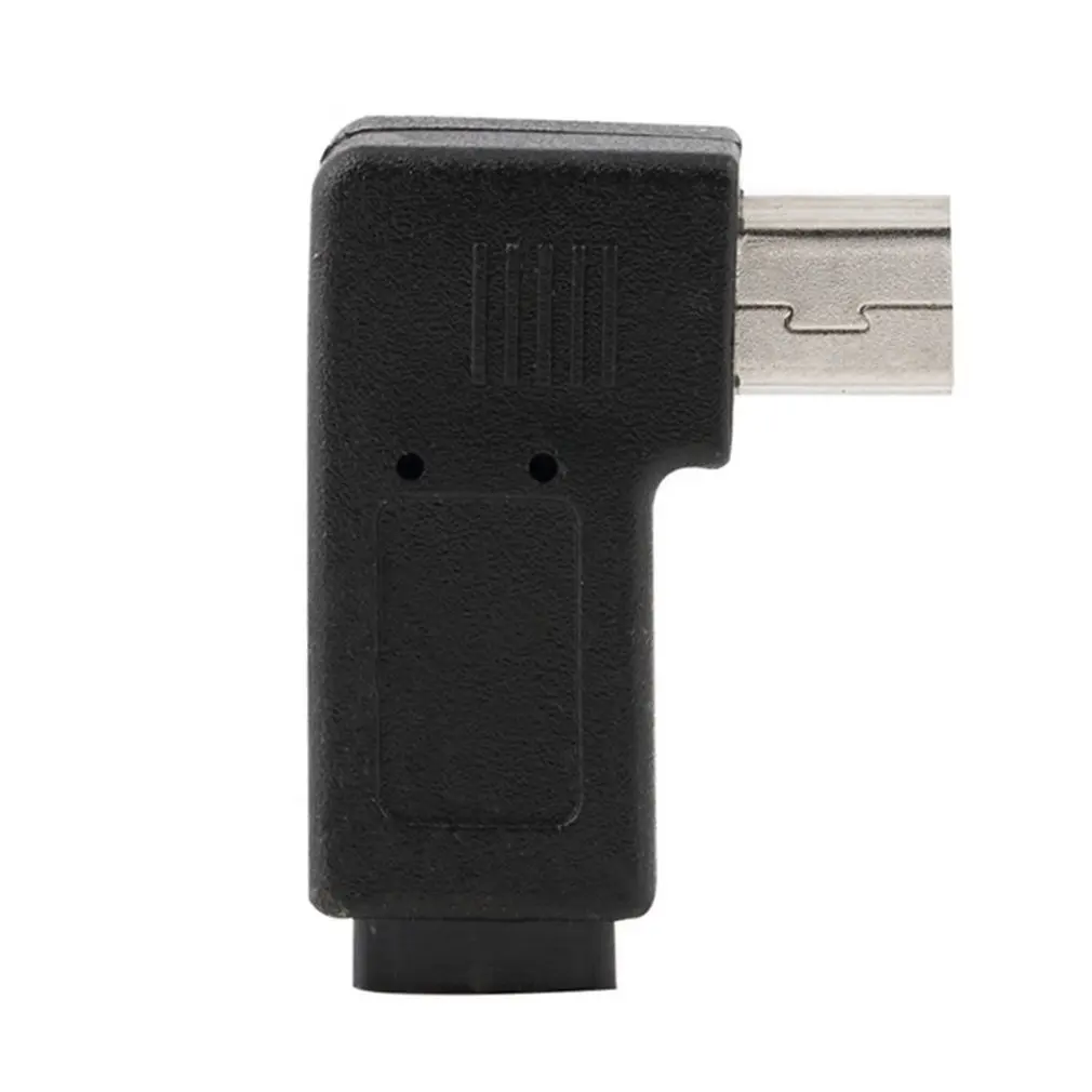 Прямоугольный USB 2 0 Micro 5 Pin Female to Mini Male 90 градусов адаптер конвертер разъемы левый