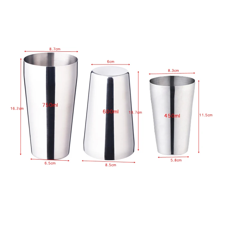 Набор коктейльных шейкеров 12 шт./компл. набор бармена шейкеры из нержавеющей