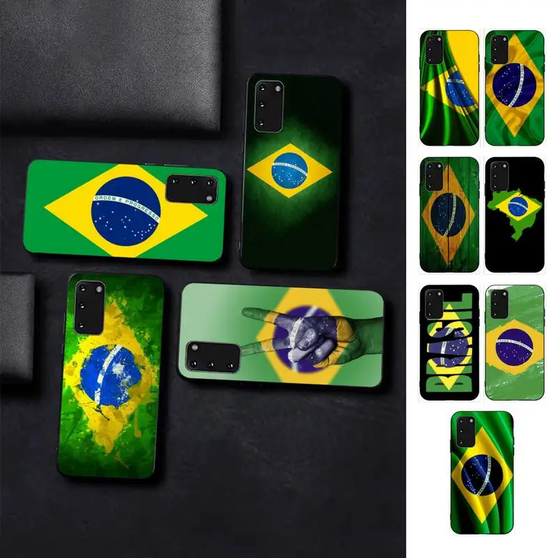 

Brazil Brazilian flag Phone Case for Samsung S10 21 20 9 8 plus lite S20 UlTRA 7edge