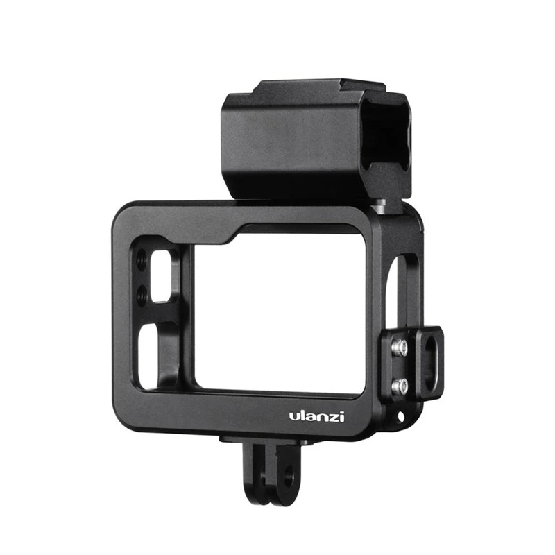 Металлический Чехол клетка Ulanzi V3 Pro для GoPro 7 6 5 двойной чехол с холодным башмаком и