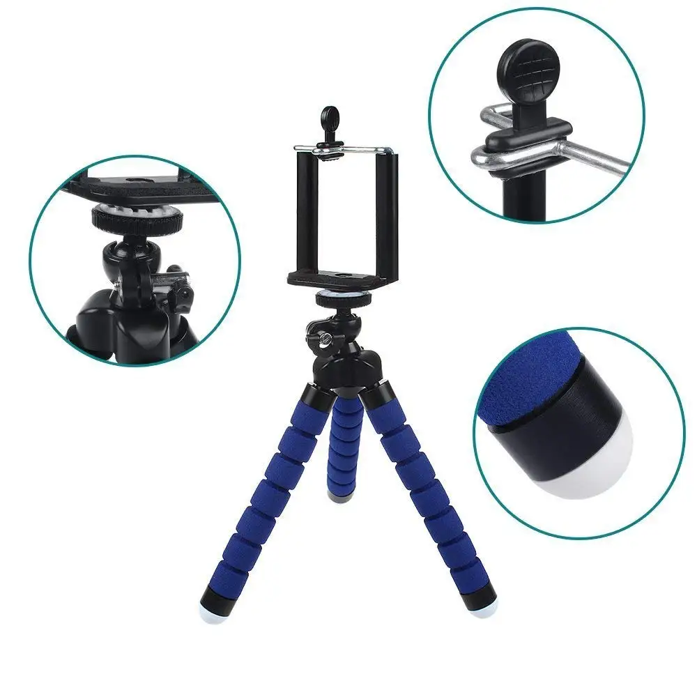 portable flexible mini octopus tripod cell phone for gopro action camera aee accessories free global shipping