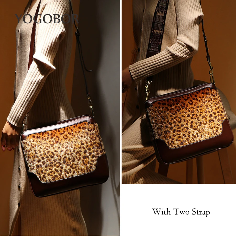 Модные новые леопардовые сумки для женщин дизайнерские квадратные