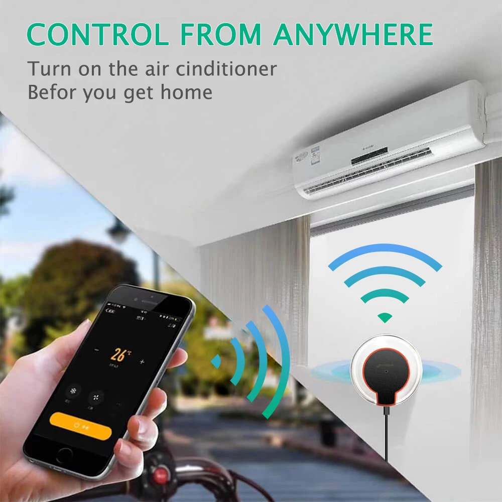 Управление remoto tuya WiFi-IR Инфракрасный пульт дистанционного управления Wi-Fi Смарт-центр интеллектуальное приложение жизни универсальный пульт дистанционного управления инфракрасный