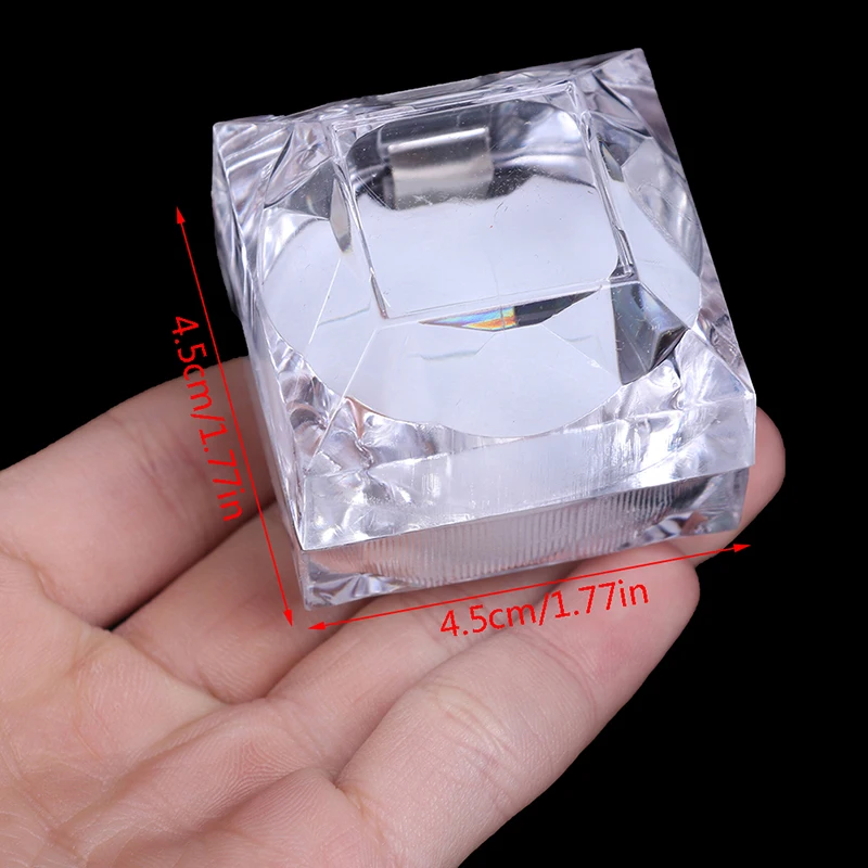 

Clear Acrylic Suspended Jewelry Display Square Jewelry Box Case Acrylic For Jewelry Decoration