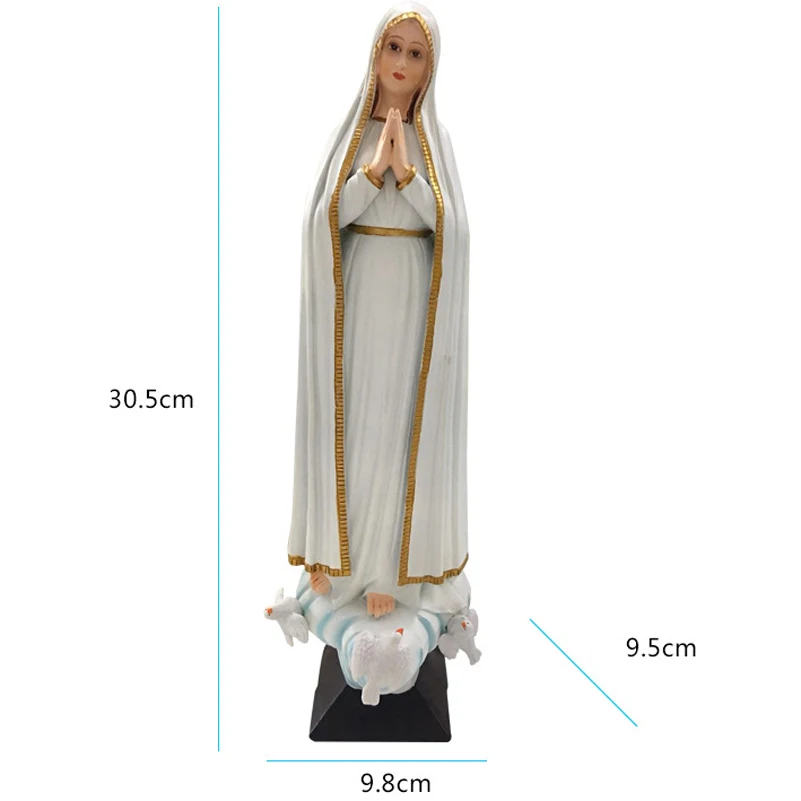 Смола Madonna держатель благословил Статуя Девы Марии фигурка из Lourds рисунок|Статуи