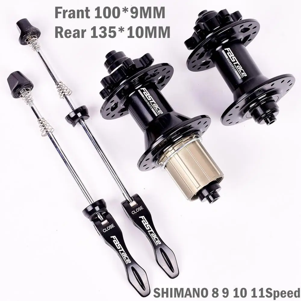 Bicycle hubs Fastace DA207 mountain bike disc brakes drum 32 holes 8 9 10 11 speed XD 12 speed ENDURO bearings PK D791SB D041SB - Цвет: Black 100X9 135X10