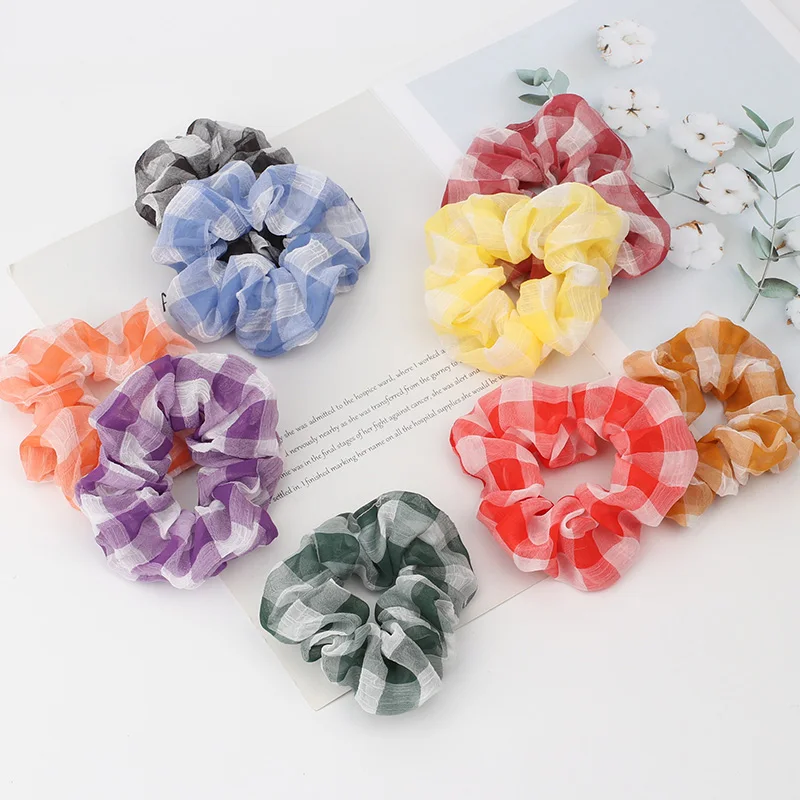 

ncmama Sweet Girls Scrunchies Chifffon Hair Ties Girls Ponytail Holders Rubber Band Elastic Hairband Hair Accessories