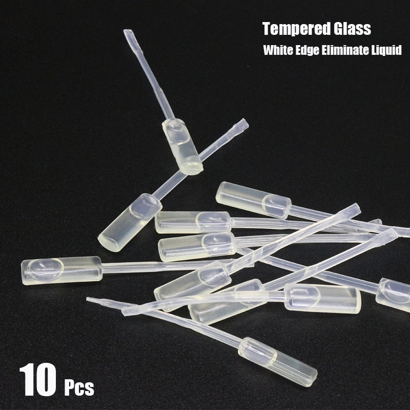 10 шт./лот закаленное стекло белый край устранение жидкости для iPhone Xiaomi Sumsung Huawei