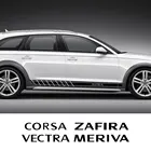 Наклейки на боковую дверь автомобиля в полоску, аксессуары для Opel Adam Combo Crossland X Grandland Meriva Tigra Vivaro Zafira Astra OPC