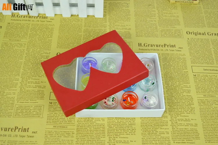 Модные романтические стеклянные желеобразные свечи для украшения свадьбы мини