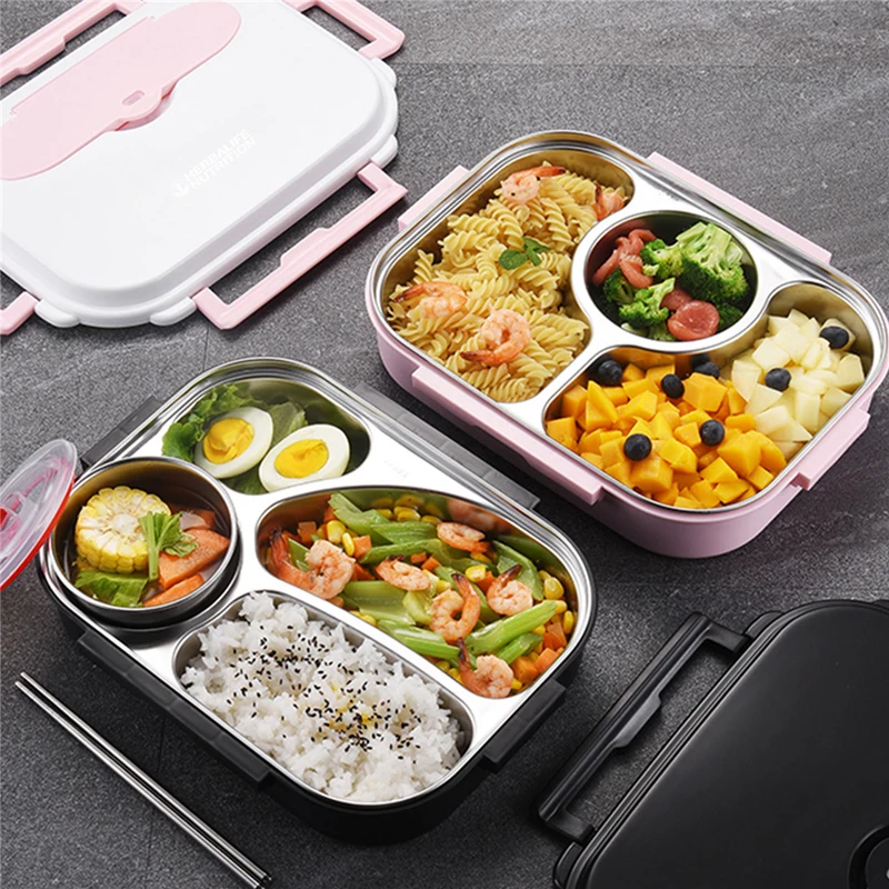 Экологичный Ланч-бокс из нержавеющей стали 304 Гербалайф Ланчбокс палочки ложка