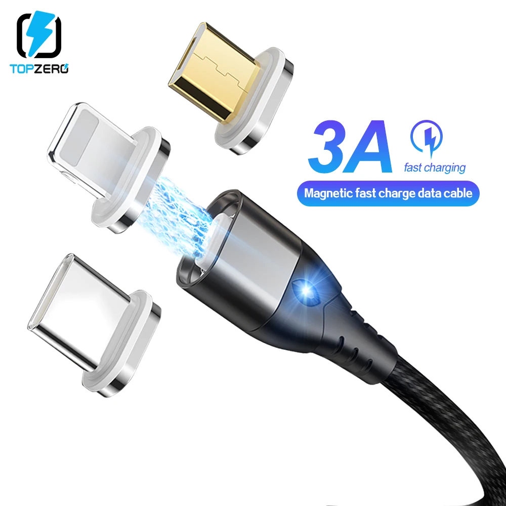 Магнитный USB кабель для зарядки 3 А 1 м|Кабели мобильных телефонов| |