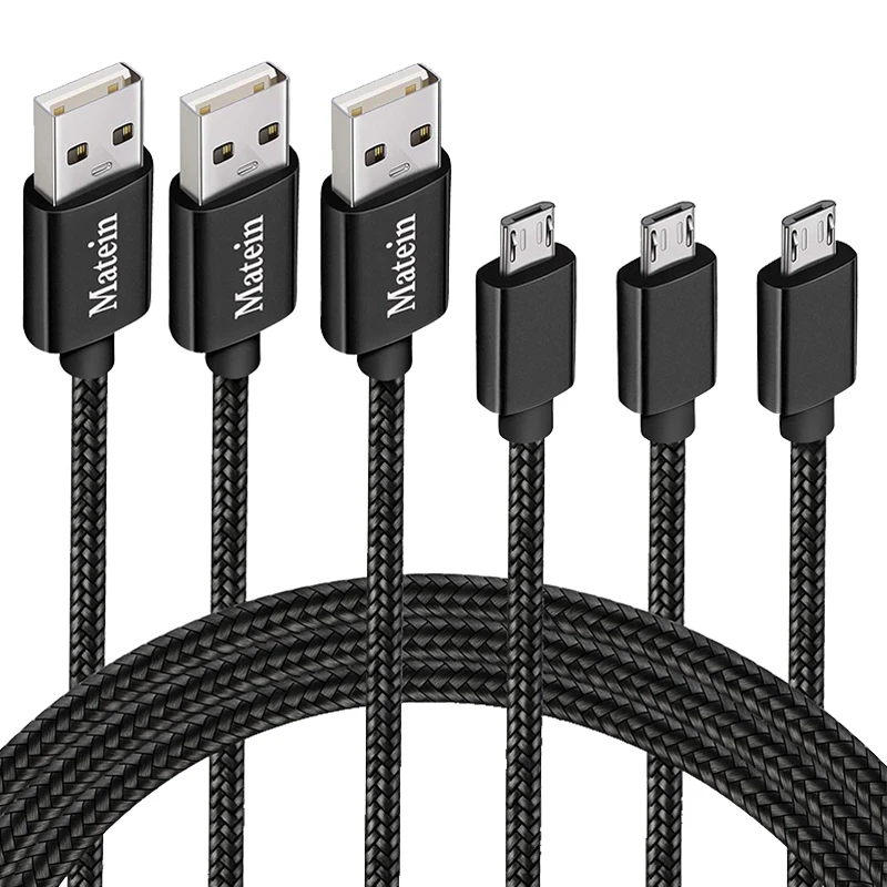 Matein 5M Micro usb кабель для android длинный зарядный шнур нейлоновая плетеная