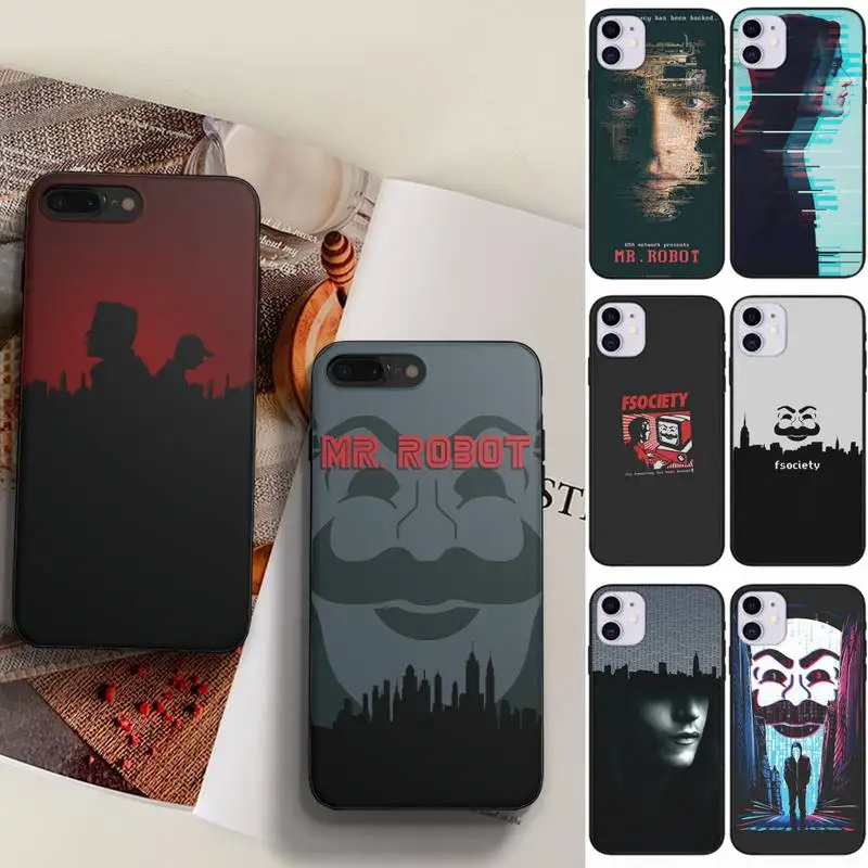 

Mr Robot Phone Case Fundas Shell Cover For Iphone 6 6s 7 8 Plus Xr X Xs 11 12 13 Mini Pro Max