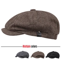 pure cotton casual beret mens newsboy hat summer golf unisex octagonal hat mens street hat gatsby driver hat