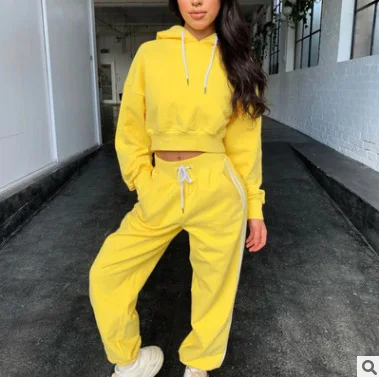 

Autumn New Women's Fashion Fleece Sports Casual Hooded Suit