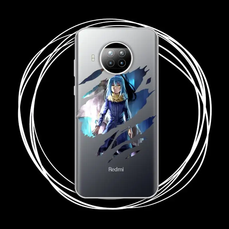 

Rimuru Tempest high quality Phone Case Transparent for Xiaomi Redmi note 10 t 8 9 pro lite 11