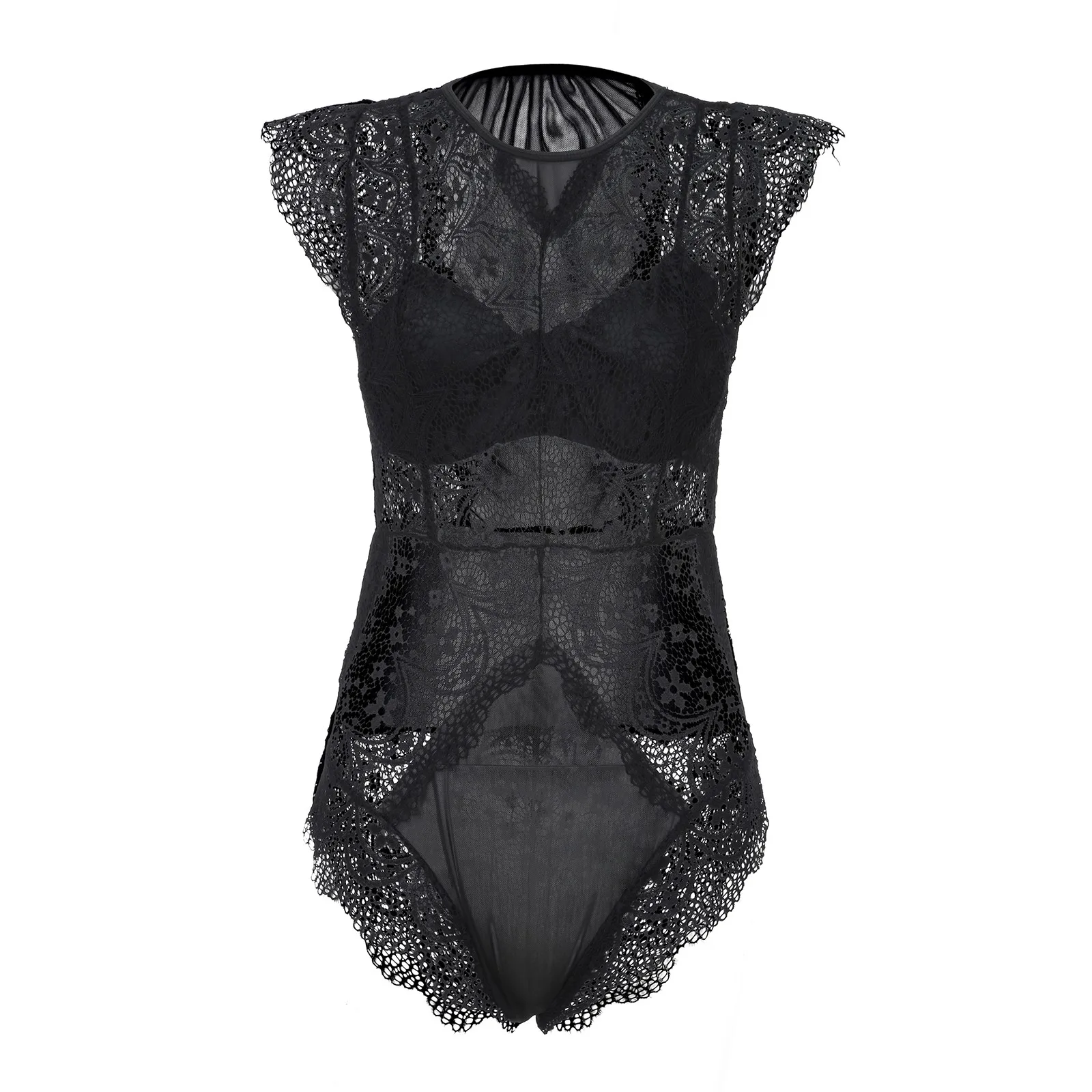 

New Women Sexy Lace Underwire Bodysuit Sleepwear Ladies Fashion PLus SizeLow-Rise G-String Lingerie Jumpsuit Set Corset Mujer